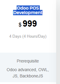 Odoo POS Development